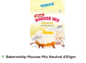 Bakerswhip Mousse Mix Neutral 450gm